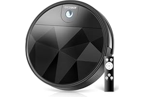 EICOBOT Robot Vacuum Cleaner, Tangle-Free 2200Pa Suction, Quite, Ultra-Slim, 550ml Large Dustbin, Self-Charging Robot Vacuum Cleaner, Good for Pet Hair, Hard Floor and Low Pile Carpet, BlackGrey
