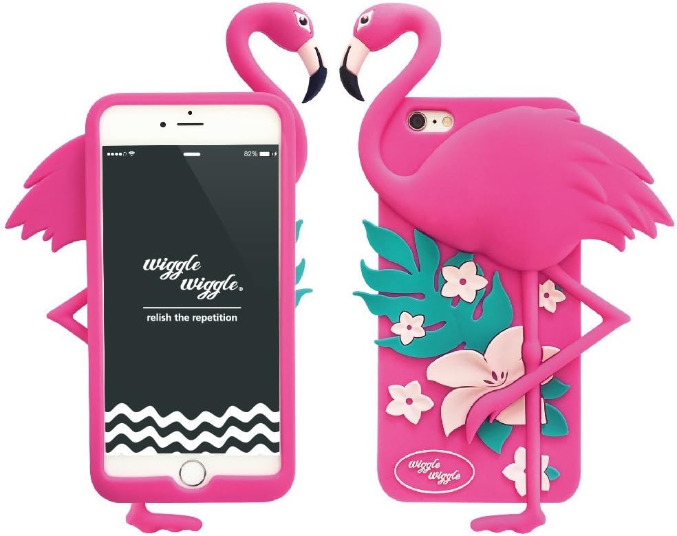 wiggle wiggle Funky Case - Dancing Flamingo iPhone 6+ Pink