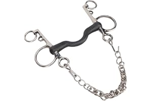 Horse Bit, Horse Bits Stainless Steel Rustproof Horse Mouth Bit Horse Chew Snaffle Bits Gag Bit Snaffle Bits for Horses for H