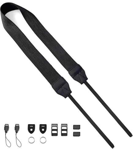 Amazon.com : CHMETE Camera Neck Straps with Quick Release Black