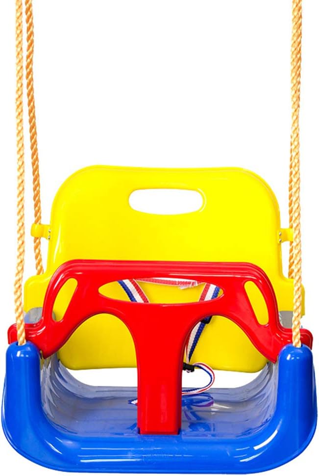 AIPINQI 3 in 1 Kids Swing Seat, Infant Toddler Children Secure Swing Seat Detachable Swing Seat High Back Swing Set for Playground Indoor Outdoor, Blue
