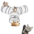 Petronic Pop Up 3 Way Cat Tunnel and Cube Kitten Indoor/Outdoor Collapsible Tube