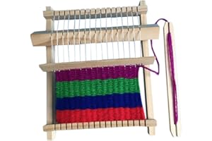 Artibetter Wooden Weaving Loom Kit for Kids, DIY Handmade Knitting Machine Toy, STEM Educational Craft Kit for Beginners, Cre