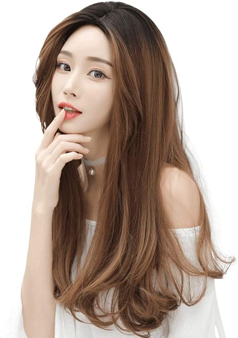 Amazon Co Jp フルウィッグ ゆる巻き かきあげ 前髪なし ウェーブ メガボリューム ヘア アレンジ ふかし Gal系 レディース ウィッグ ロング カール ロリータ Lolita ウィッグ スウィートブラウンプリン 服 ファッション小物