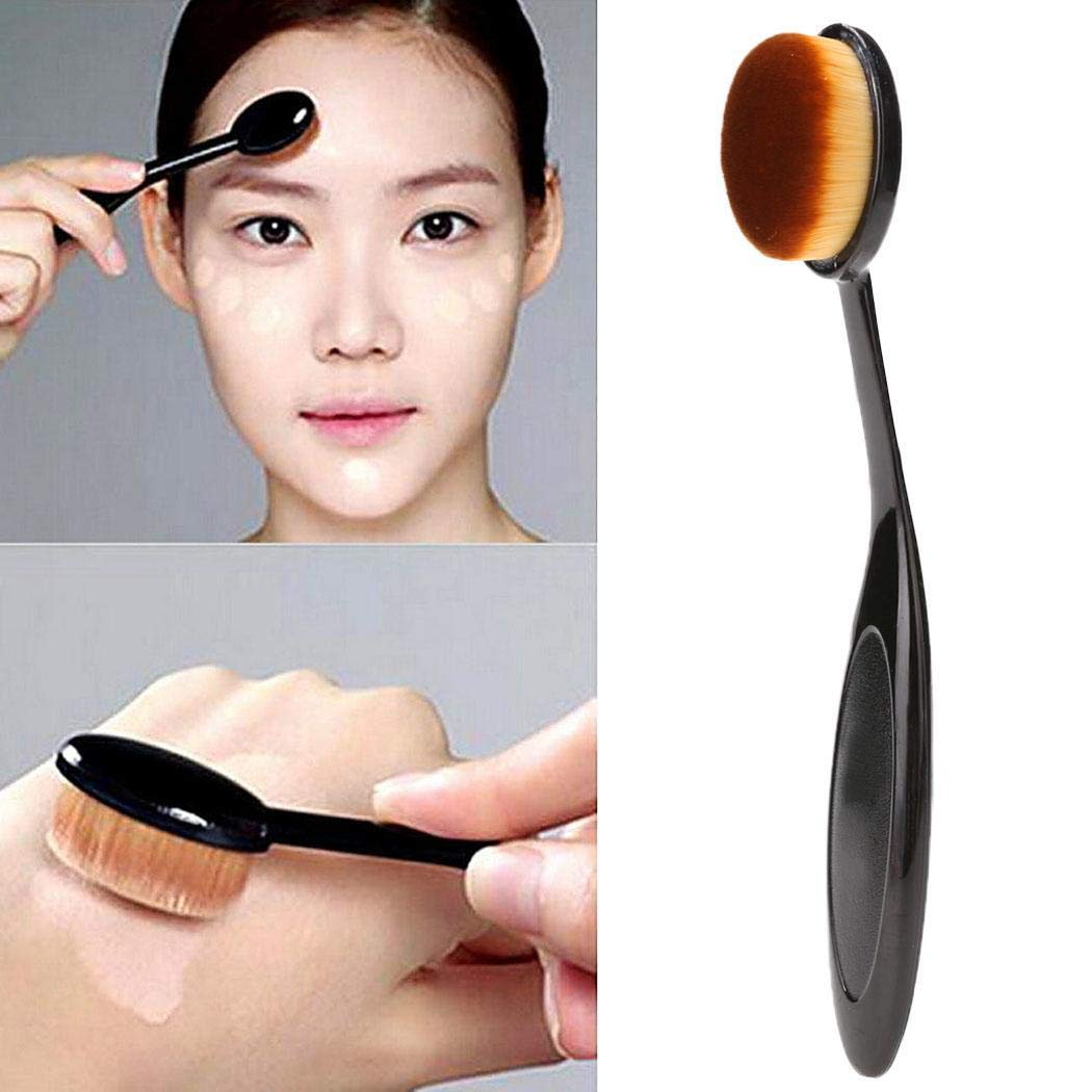 5 PCS/Set Makeup Brush Kit Teardrop/Gourd Sponge Oval Makeup Brush Foundation Cream Cosmetic Blush Brush (Concealer Brush+ 4 Teardrop Sponge)