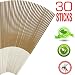 Mosquito Sticks, All Natural and DEET Free Insect Repellent, Eco Friendly, Non Toxic, Bamboo Infused with Citronella, Lemongrass & Grapefruit Peel, for Outdoor Garden Yard and Indoor