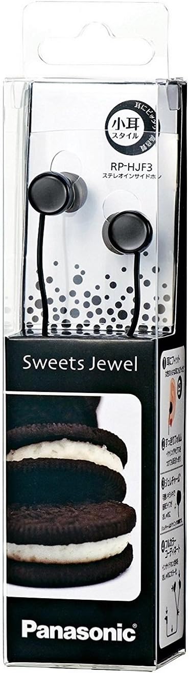 Amazon Com Panasonic Stereo Earphones Suites Jewel Black Rp Hjf3 K Japan Import Home Audio Theater