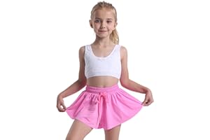 Vsaiddt Flowy Shorts for Girls Athletic Running Biker Shorts Preppy Youth Butterfly Shorts
