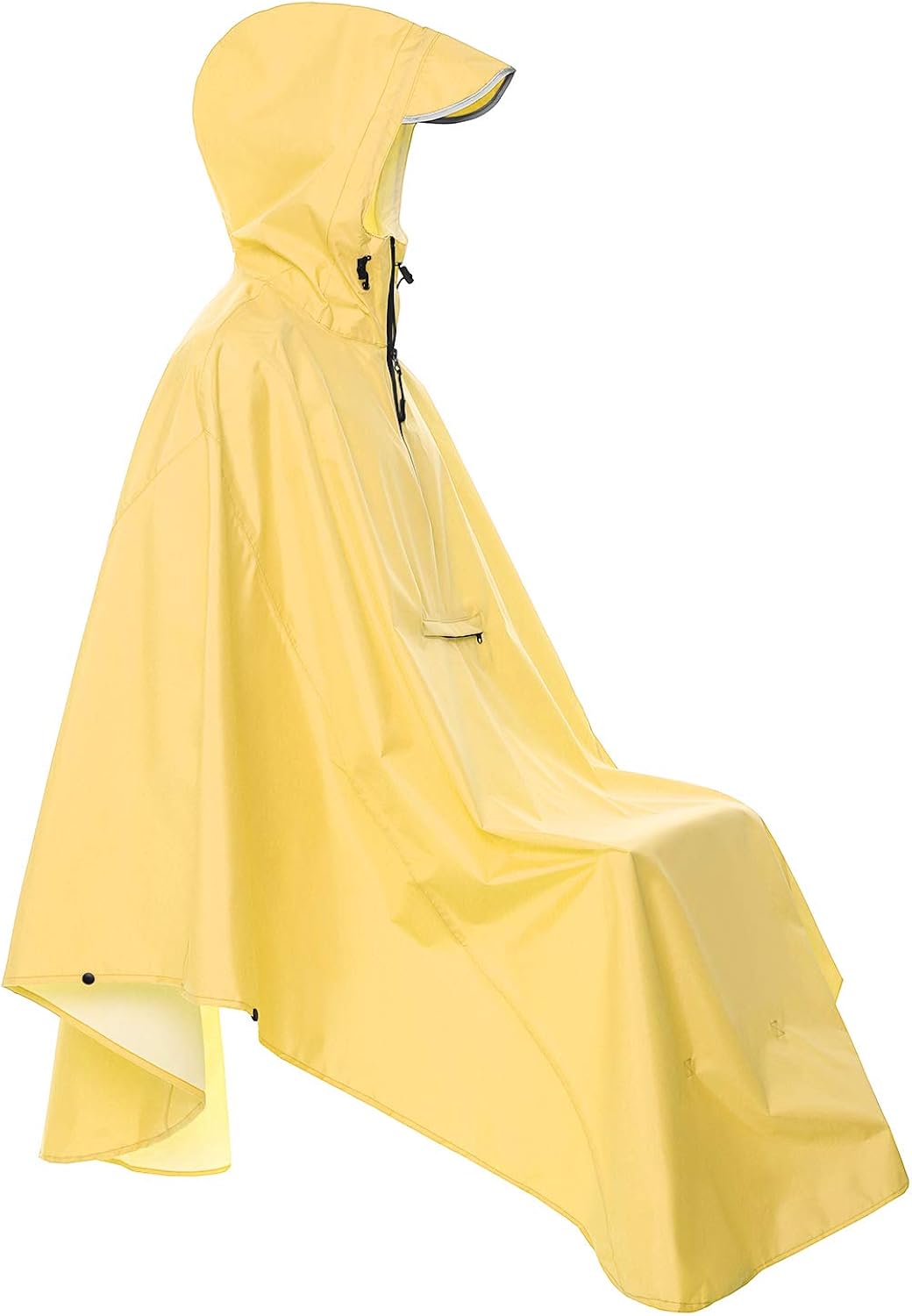 Resuable Bike Bicycle Camping Rain Capes with Reflective (Yellow): Clothing