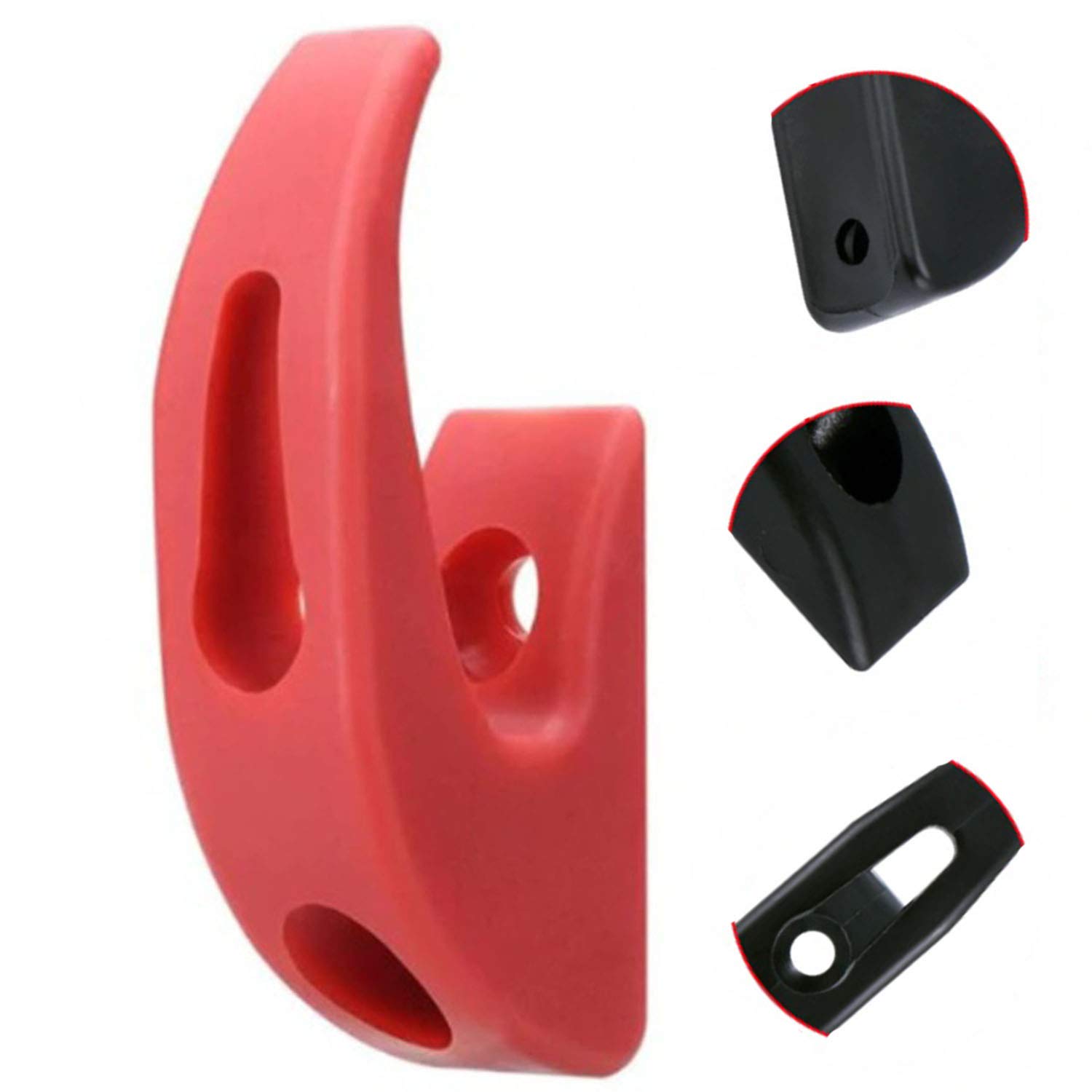 Vestigia® - Compatible HEAVY DUTY HOOK for Xiaomi Mi Electrric Scooter M365, Essential, 1S, Lite, PRO, PRO 2 (holds + 50kg) Carry Bags Scooter Backpack (Red)