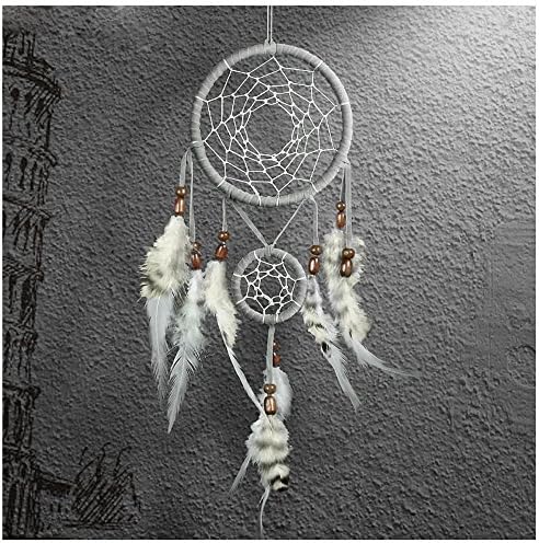 WCHUANG Gray Dream Catcher Car Home Wall Hanging Ornament Wedding Party Favor, Baby Shower, Birthday Gift