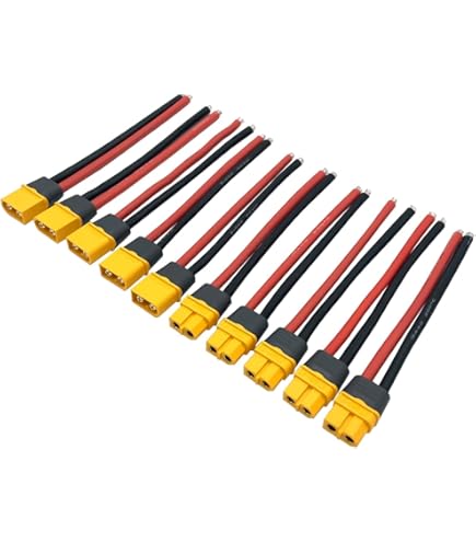 2-Pack XT30 Male To 4mm Banana Plug Cables - 16AWG 150mm For FPV Drone & RC Lipo Batteries - View #2
