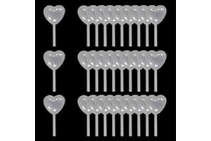 AQSXO 4ml Clear Heart Shape Liquid Dropper, Pasteur Pipette, For Cupcake, Chocolate, Birthday Party And Holiday Decoration, 100pcs
