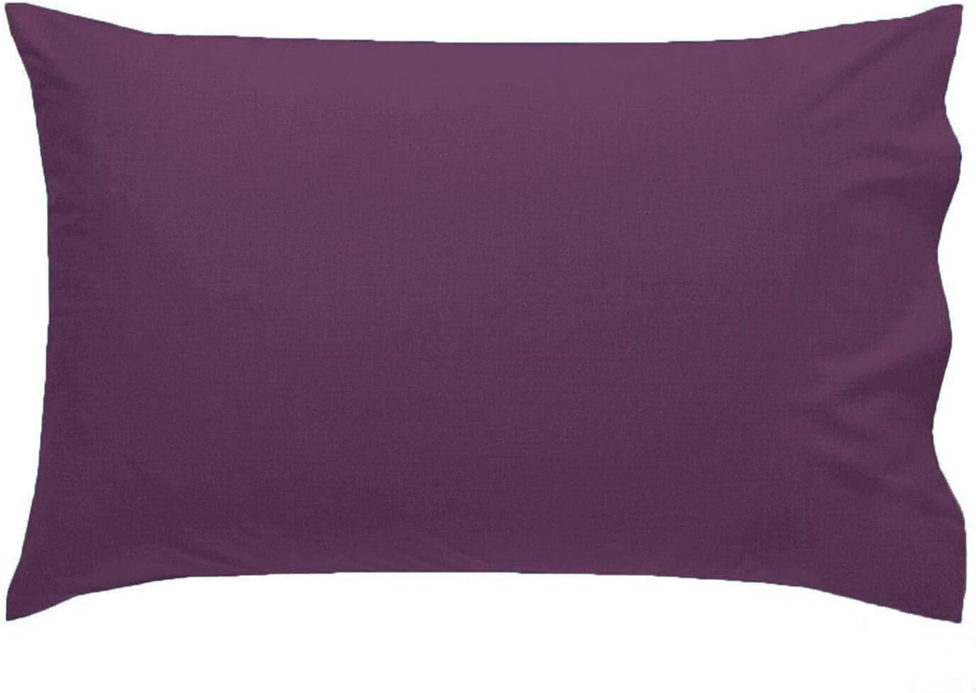 River-Neil Pillow cases 2 pack Luxury 2 x Pillow Case Cases Polycotton Housewife Pillow Pair Pack Bedroom Pillow Cover (Aubergine) - Image 5