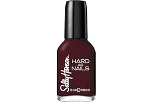 Sally Hansen Hard as Nails, Garnet Attention, Long Lasting, Chip Resistant, Opaque, Shiny Red Nail Polish