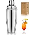 Cocktail Shaker Martini Shaker Professional Bar Shaker Drink Shaker Bar Tools with Built-in Strainer for Bartender, Margarita