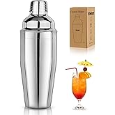 Cocktail Shaker Martini Shaker Professional Bar Shaker Drink Shaker Bar Tools with Built-in Strainer for Bartender, Margarita