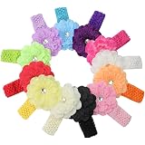 24 Bandes Cheveux Élastiques Bébé Fille - Multicolores Et Douces | Accessoire Enfant
