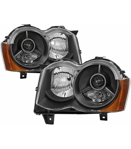 Fit Dodge 03-05 Neon Black Housing Replacment Headlights Pair SE