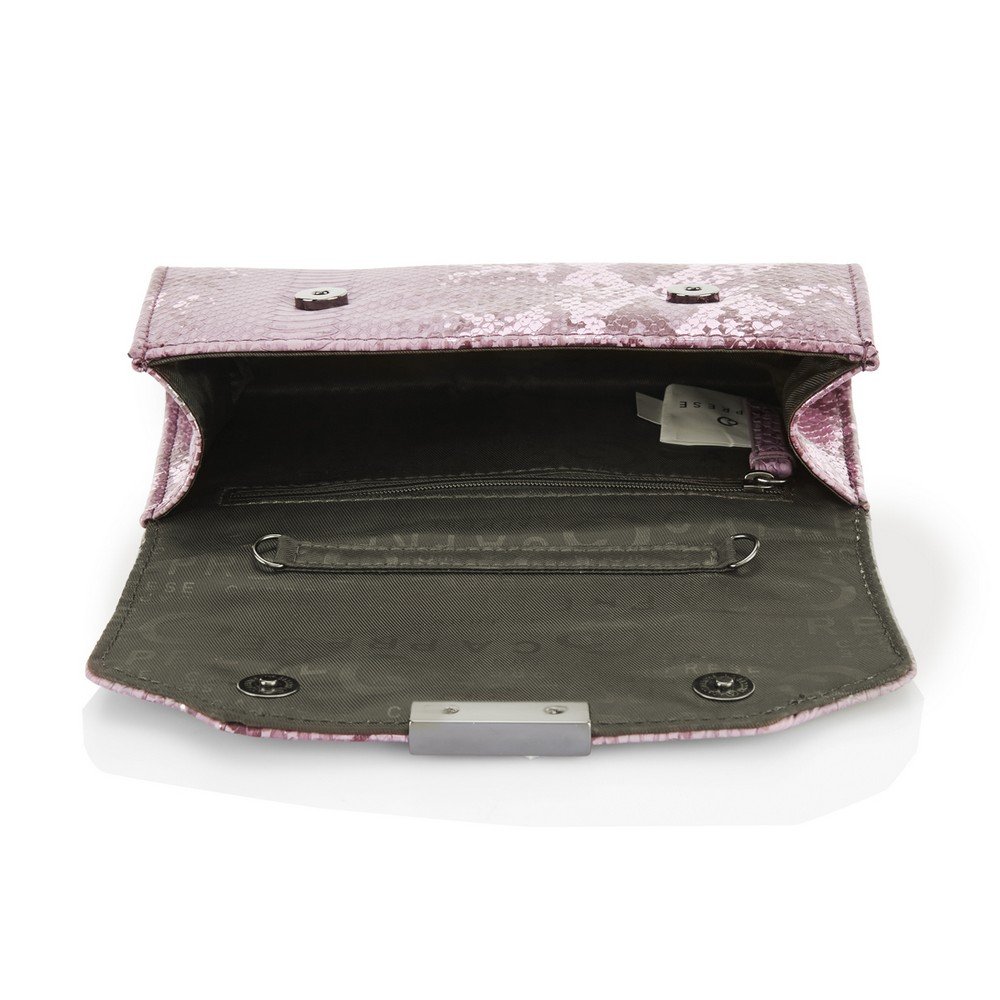 caprese women's sling bag (metallic pink)