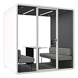 Soundproof Office Pod Booth, Quiet Meeting Pod with