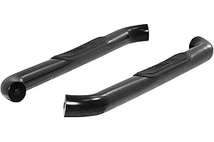 ARIES 204048 3-Inch Round Black Steel Nerf Bars, No-Drill, Fits Select Chevrolet Silverado, GMC Sierra 1500, 2500, 3500 HD