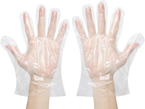 Zcxg 400pcs Einweghandschuhe Kunststoff Einweg Handschuhe Garten Multifunction Restaurant Kuchenzubehor Handschuhe Transparent Amazon De Baumarkt