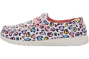 Hey Dude Toddler Wendy Sparkle | Toddler Loafers | Kids Slip on Shoes | Comfortable & Light-Weight