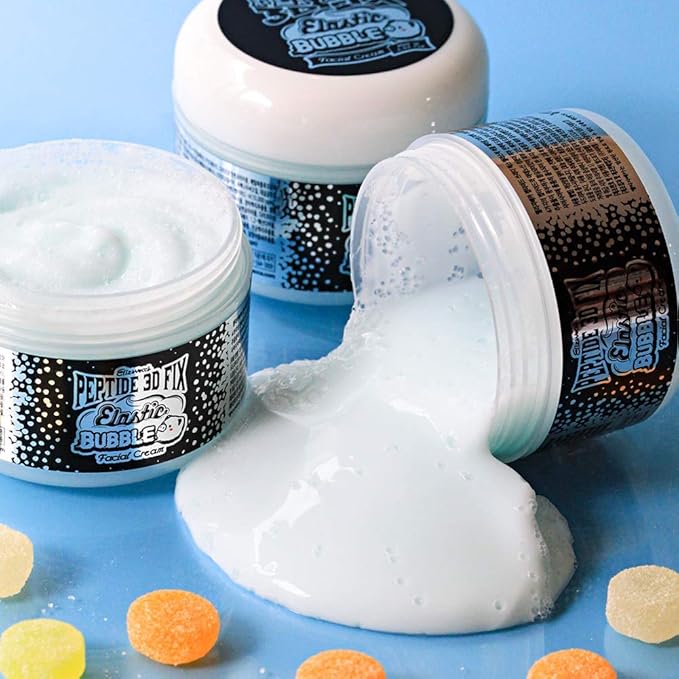 elizavecca peptide 3d fix elastic bubble facial cream
