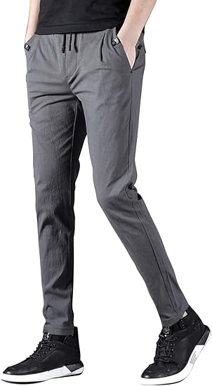 Amazon チノパン メンズ スキニーパンツ スリムフィット 細身ズボン ストレッチ カジュアル 美脚ボトムス 綿 無地 春夏物 大きいサイズ ロングパンツ 通販