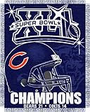 Chicago Bears Super Bowl XLI Champions Woven Jacquard Throw