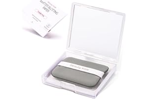 BEAUTY KATE Matter Blotting Paper for Oily Skin with Mirror Case and Makeup Puff - Easy Dispensing Oil Blotting Sheets for Face