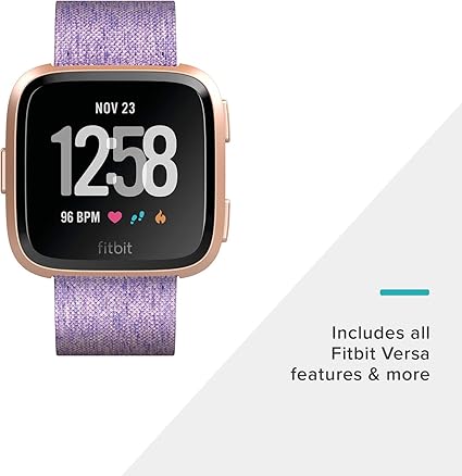 fitbit versa smart fitness watch special edition lavender