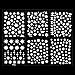 12 Sheet Cute Snowflake 3D Nail Art Sticker Decal Tips Decoration,Multi-color