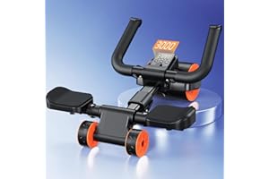 DODIDXYZ Ab Roller Wheel with Elbow Support and Timer, Automatic Rebound Abdominal Wheel for Effective Abdominal,Perfect Exercise Ab Wheel for Core Workout Home/Gym