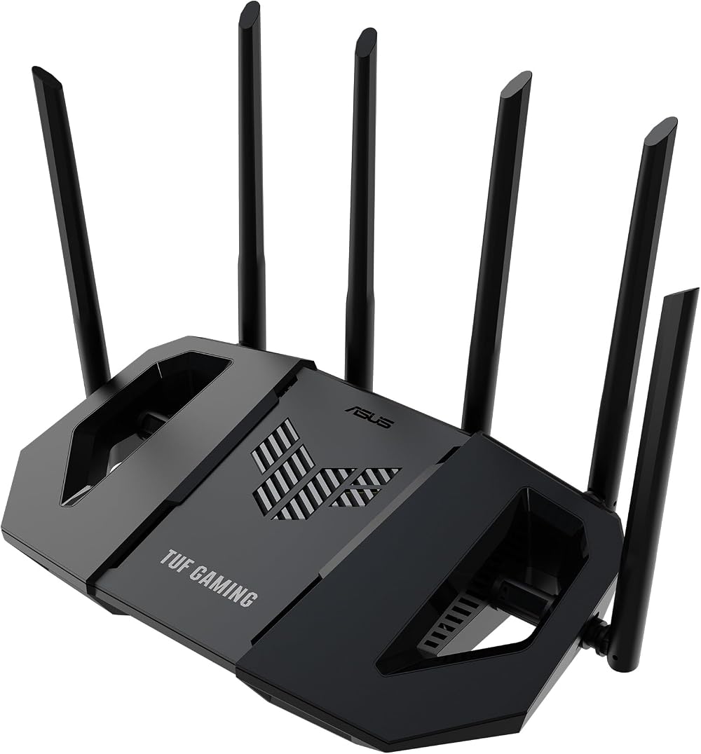 ASUS TUF Gaming BE6500 WiFi 7 Router Dual Band 6500 Mbps 4K-QAM MLO