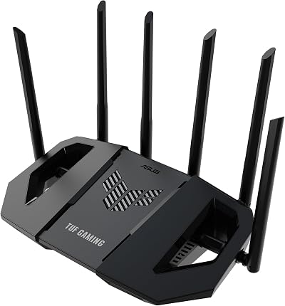 ASUS TUF Gaming BE6500 WiFi 7 Router Dual Band 6500 Mbps 4K-QAM MLO