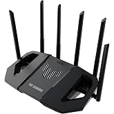 ASUS TUF Gaming BE6500 WiFi 7 Router - Dual-Band, Up to 6.5 Gbps Wireless, Game Accelerator, Multi-Link Operation (MLO), (x4)