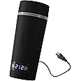 balbali Dual Voltage Travel Kettle 100-250V - 12oz Portable Water Boiler/Warmer/Heater for Boiling Water - 4 Preset Temperature Control Portable Tea Kettle Electric Travel - Black