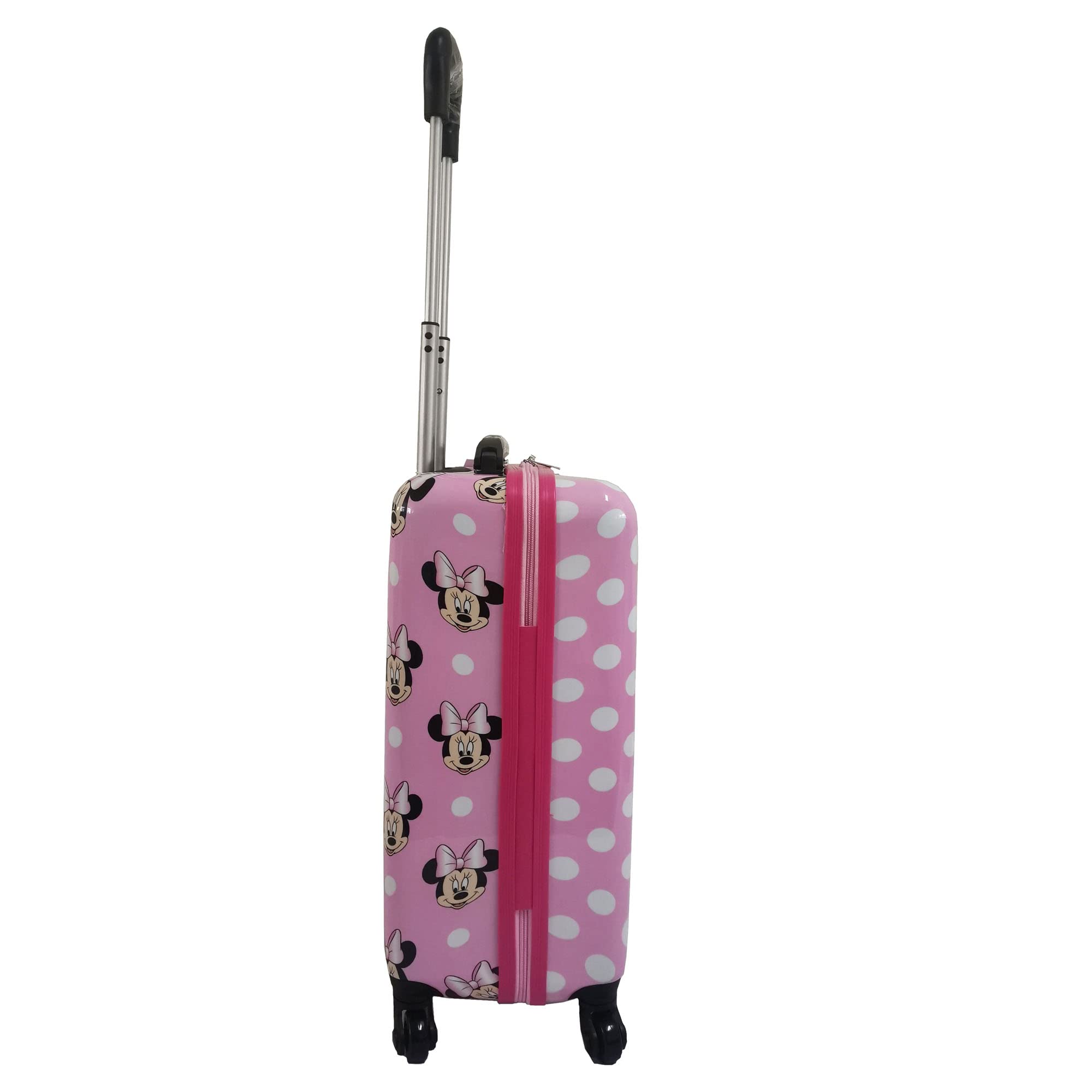 Fast Forward 20 Inches Minnie Mouse Suitcase For Kids - Hard Sided Tween Travel Trolley kid suitcase for girls With Wheels