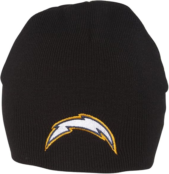 NFL Beanie San Diego Chargers Black Cuffless Sports