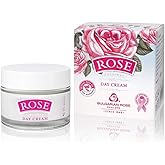 Bulgarianrose Day Face Cream with Natural Rose Oil, Moisturizing and Rejuvenating Skin Care, Rose Water Revitalizing Day Cream, Face Moisturizer for dry skin
