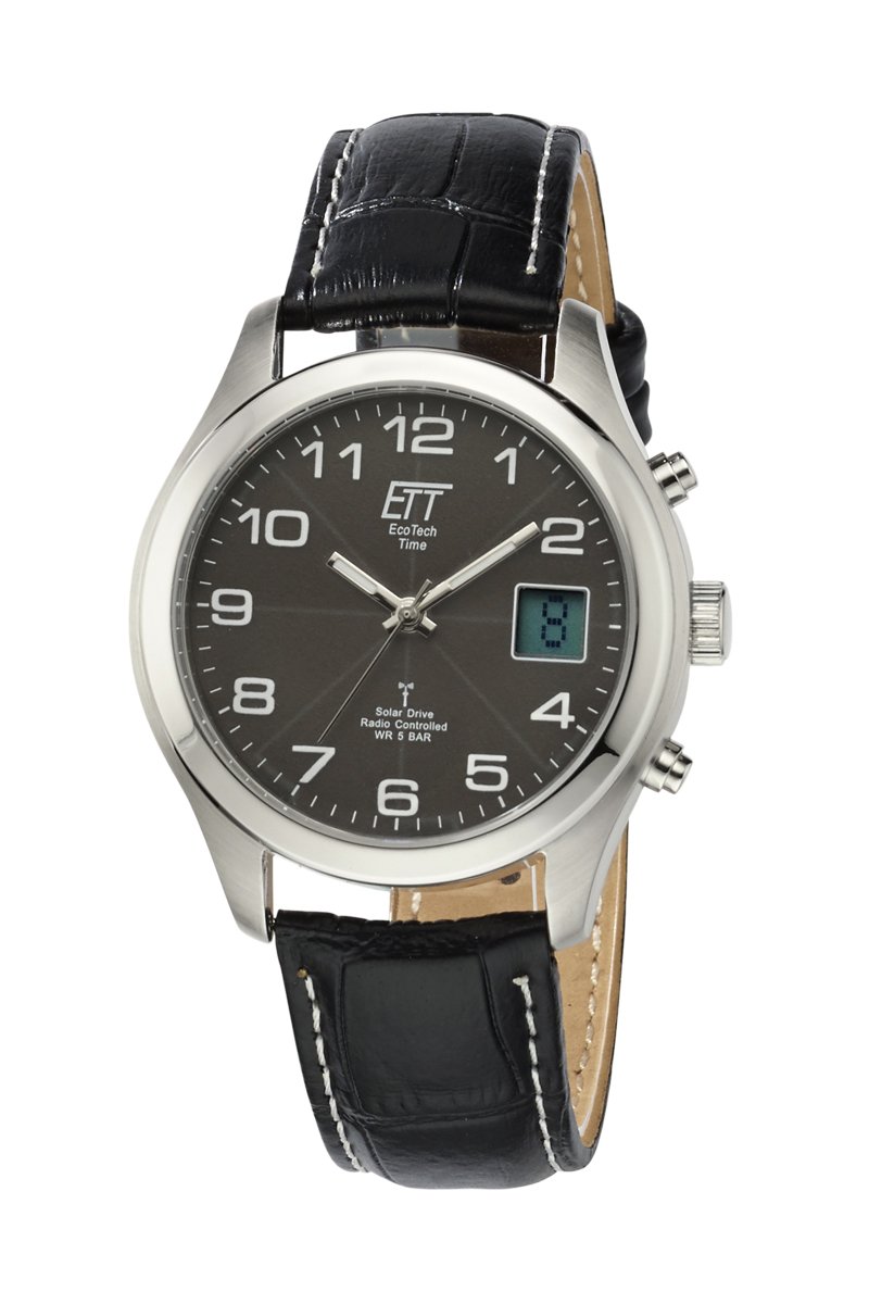 No Name (foreign brand) Funk, Solar braceletuhr EGS-11333-50L (Ø x H) 39mm x 12mm silver casematerial=Edelstahl Material