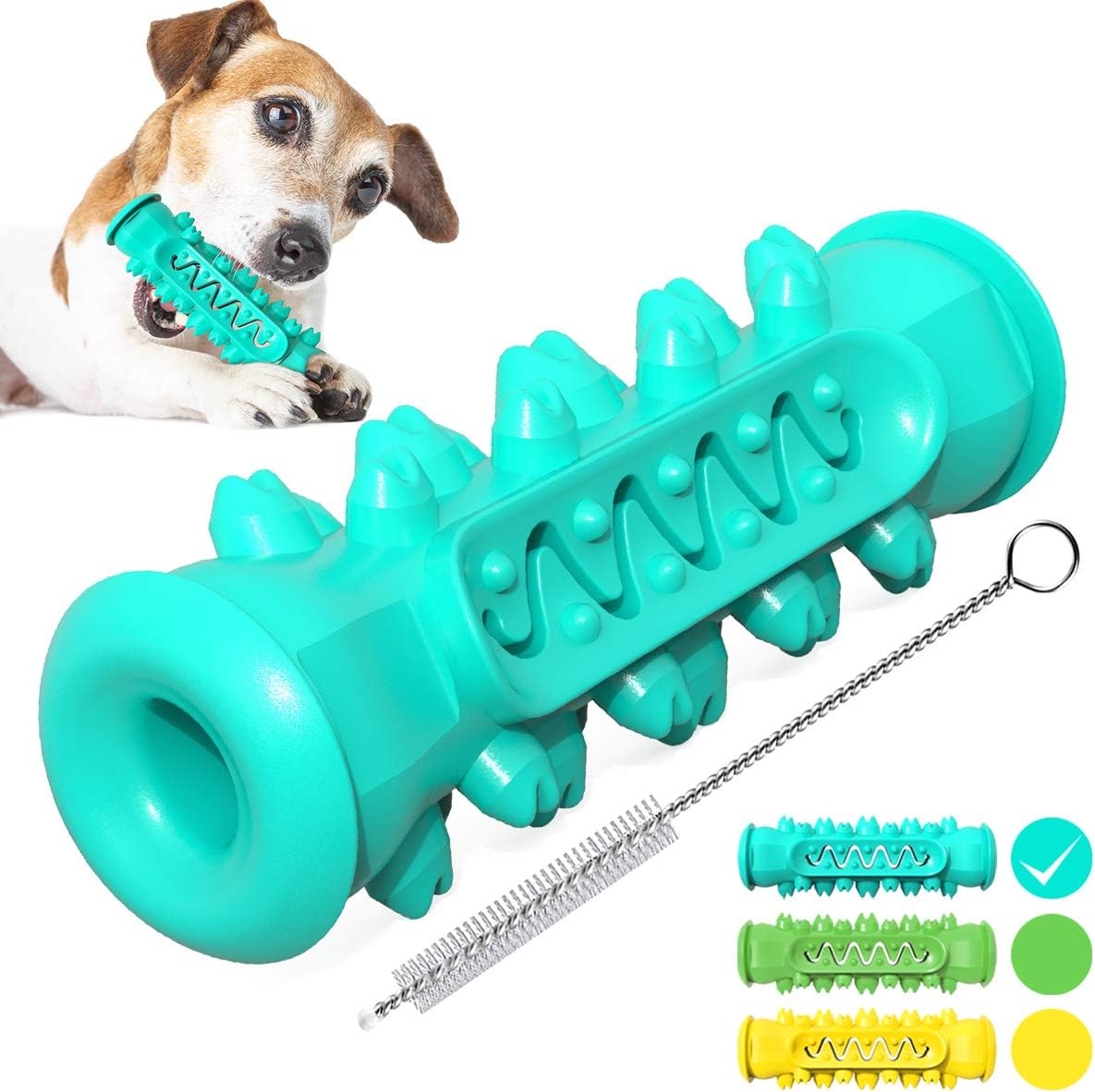 tooth brushing dog toy