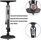 GOBKO Bike Pump Floor Pump with Gauge Presta Schrader 160 PSI High Pressure view 4