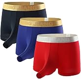 eywlwaar Men's Ice Silk Boxer Briefs Pouch Trunks Breathable Underwear