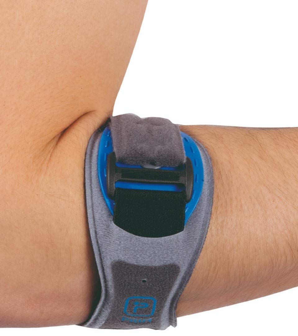 Epicondylitis Tennis Elbow Cinch/Strap | Epicondylitis Golfer's Elbow | One Size Bilateral | Color Grey