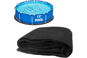 YZIVTAOTIE 12FT Round Above Ground Pool Floor Liner Pad - Puncture Prevention, Bottom Protection, Extended Liner Life for 8',10',12' Swimming Pools