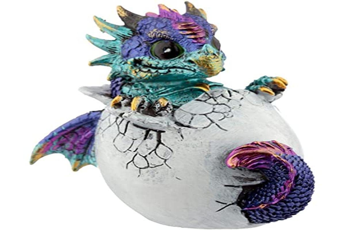 Puckator Elements Hatching Dragon Egg - Home Decoration - Hatching Dragon Egg - Ornaments - Resin - Home Accessories - - Living Room Accessories - Fantasy Gifts For Men