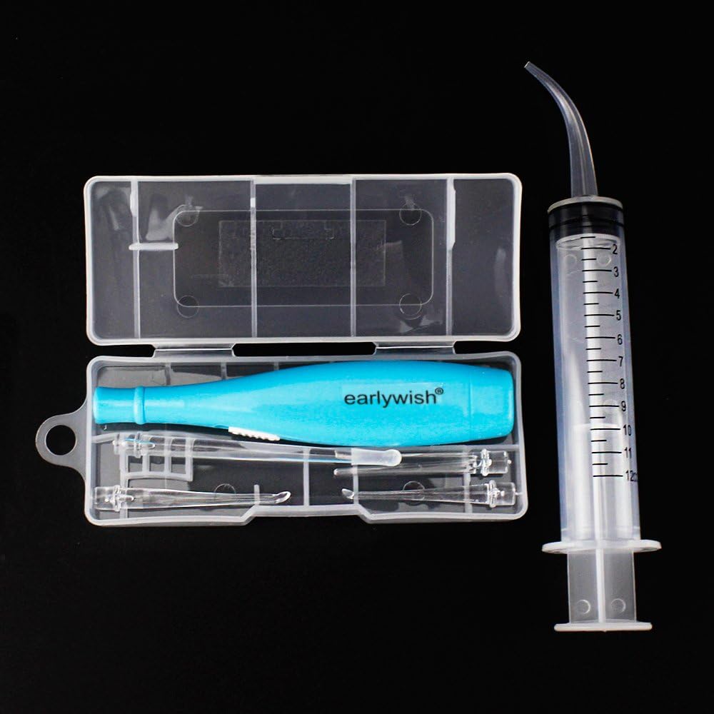 Earlywish Upgraded 6.75" Long LED Lighted Tonsil Stone Remover Tool, Blue, 5 Tips - Image 4